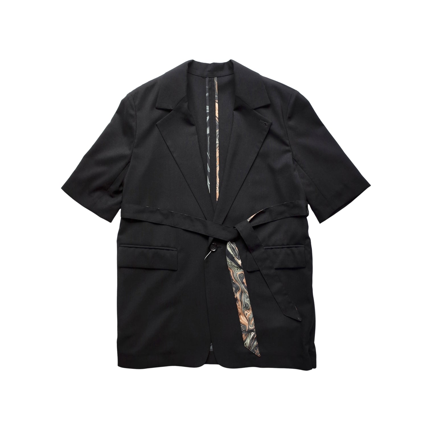 SIDE OPEN HALF SLEEVE JACKET