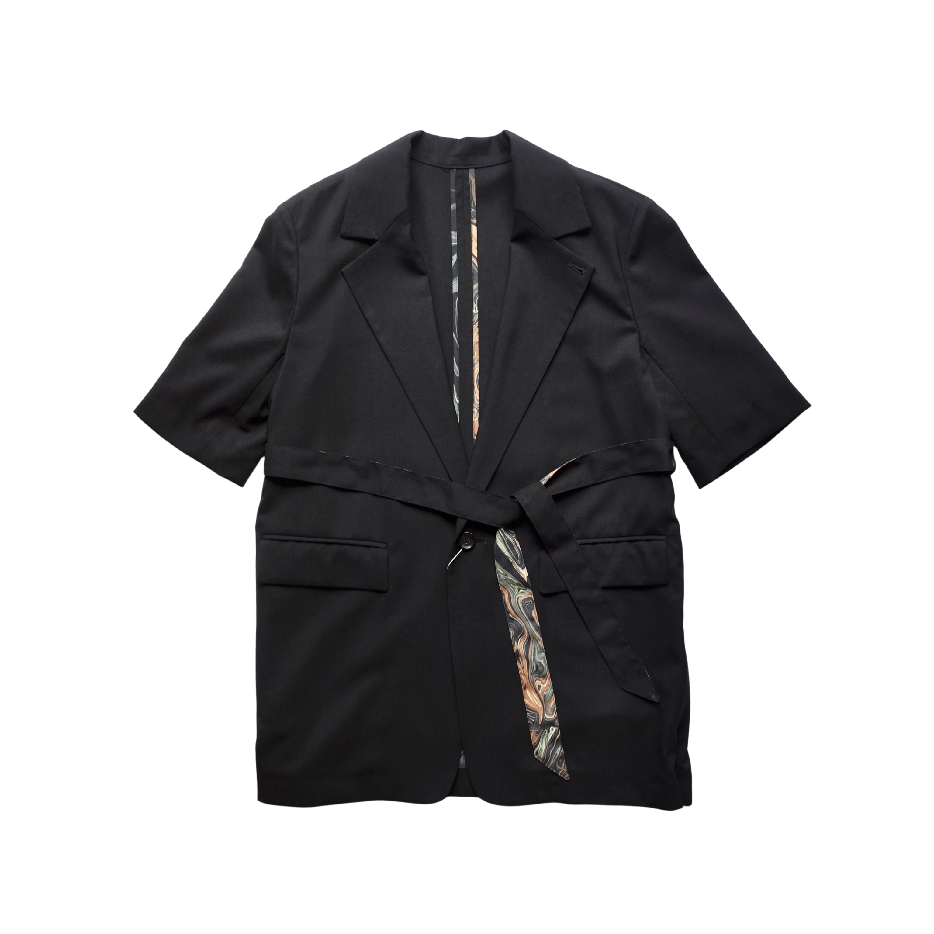SIDE OPEN HALF SLEEVE JACKET