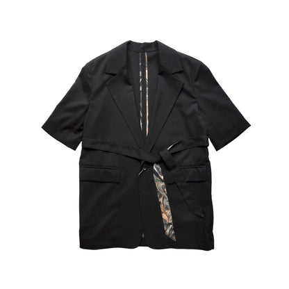 SIDE OPEN HALF SLEEVE JACKET