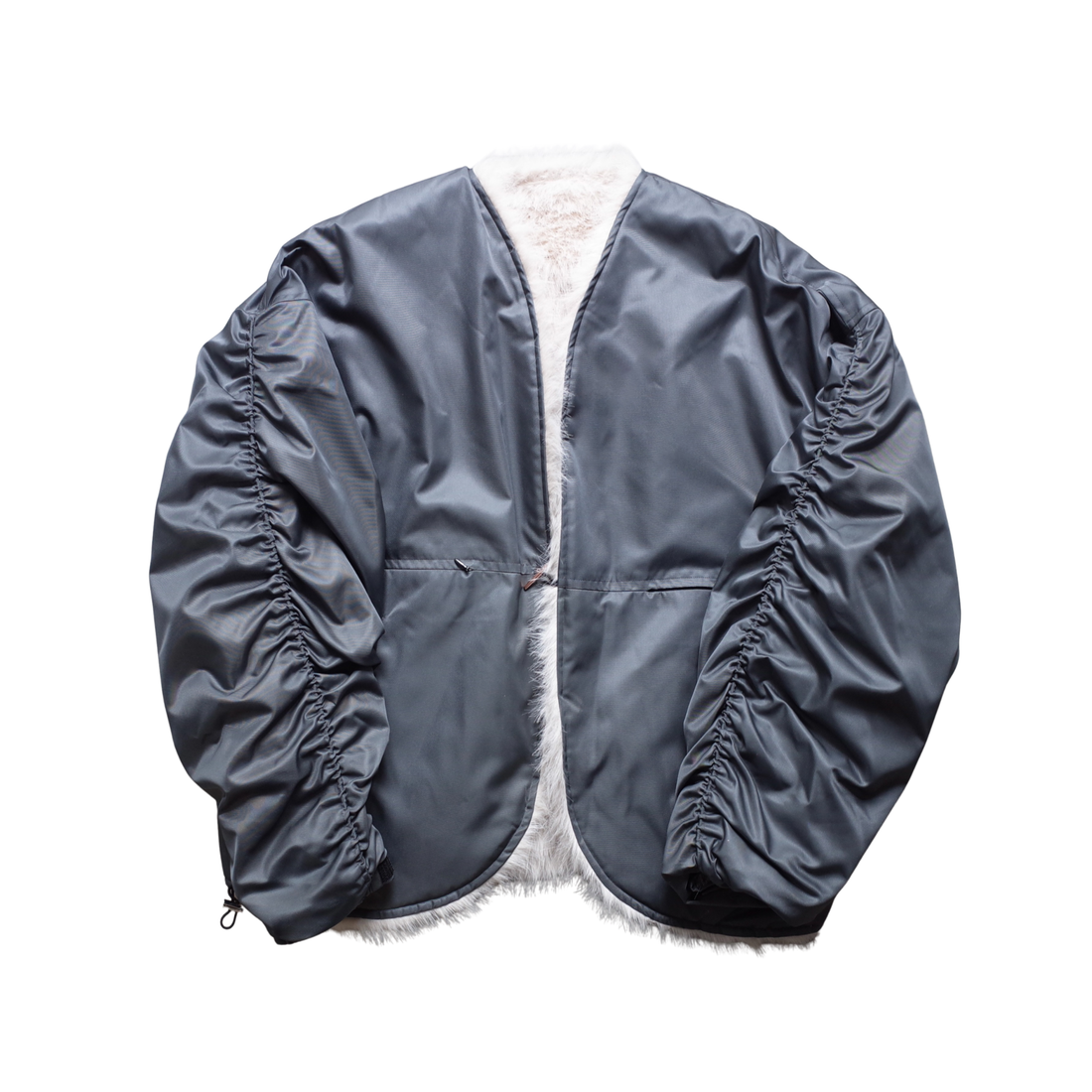 REVERSIBLE NYLON FUR BLOUSON