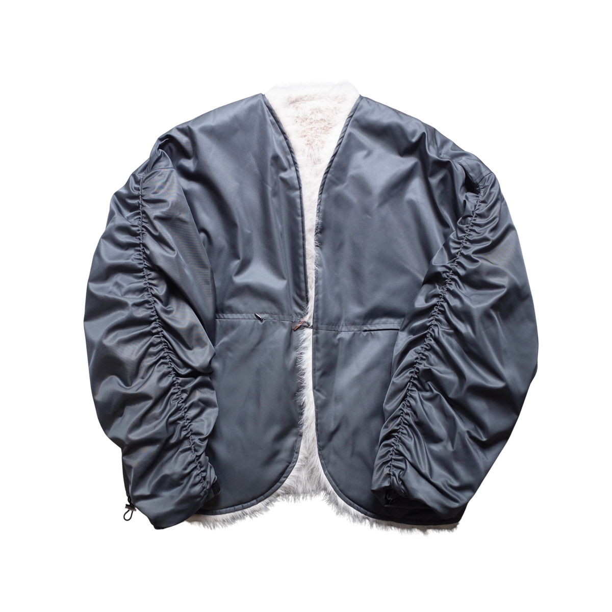 REVERSIBLE NYLON FUR BLOUSON