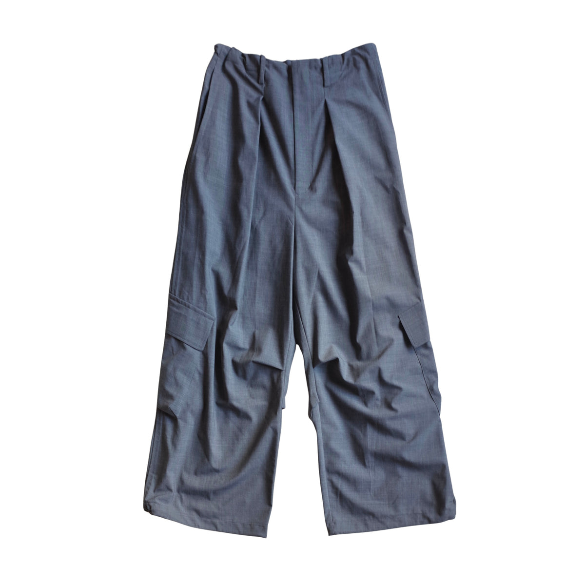 WOOL BLEND EASY CARGO PANTS
