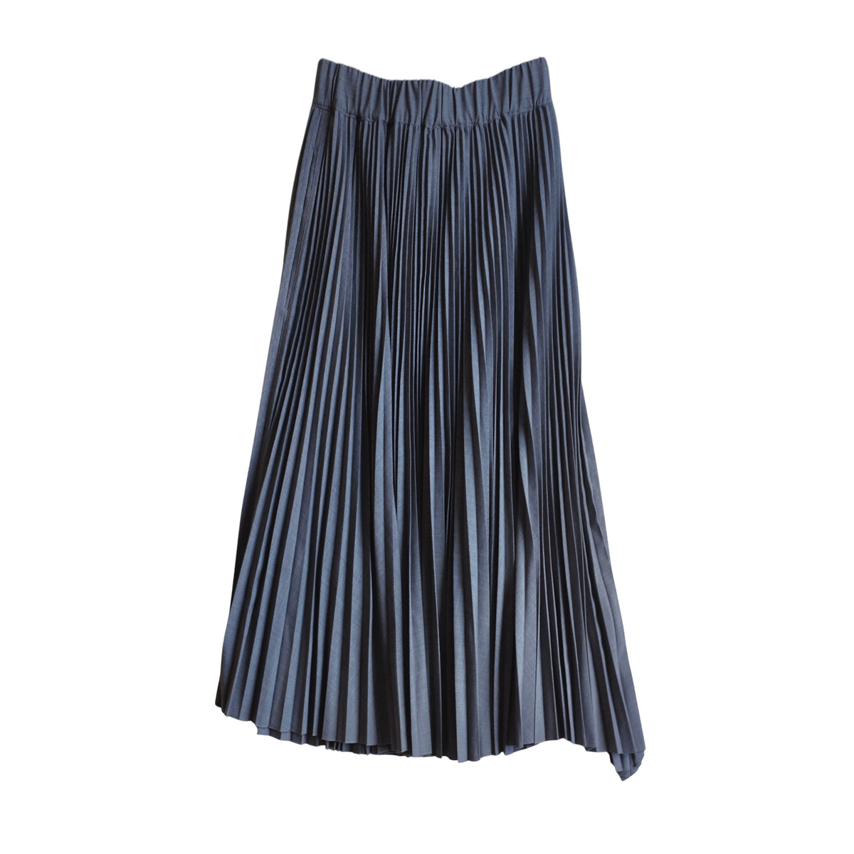 WOOL BLEND PLEATED SK