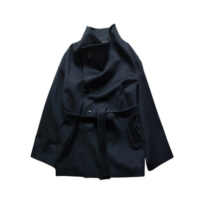 SHAWL COLLAR HALF COAT