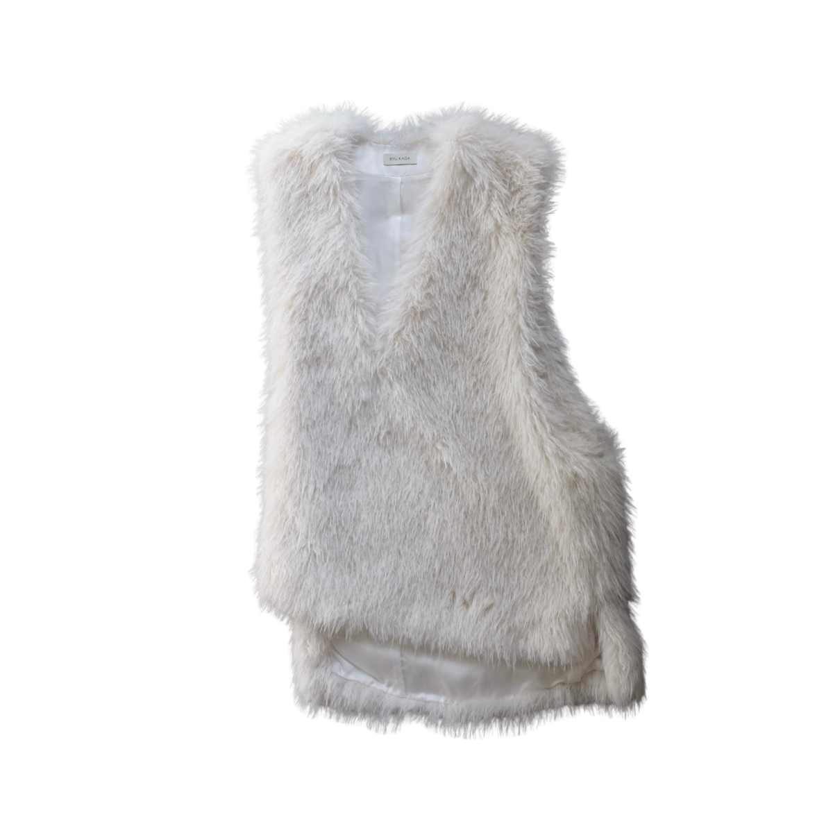 ASYMMETRICAL FAUX FUR VEST